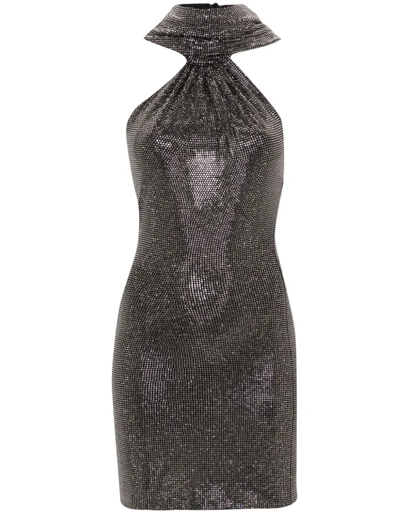 Giuseppe di Morabito Kapuzen-Minikleid mit Strass Schwarz