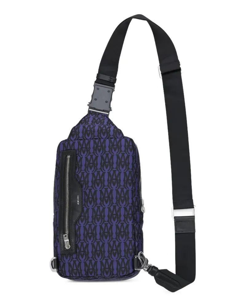 Amiri MA Schultertasche mit Monogrammmuster - Violett Violett