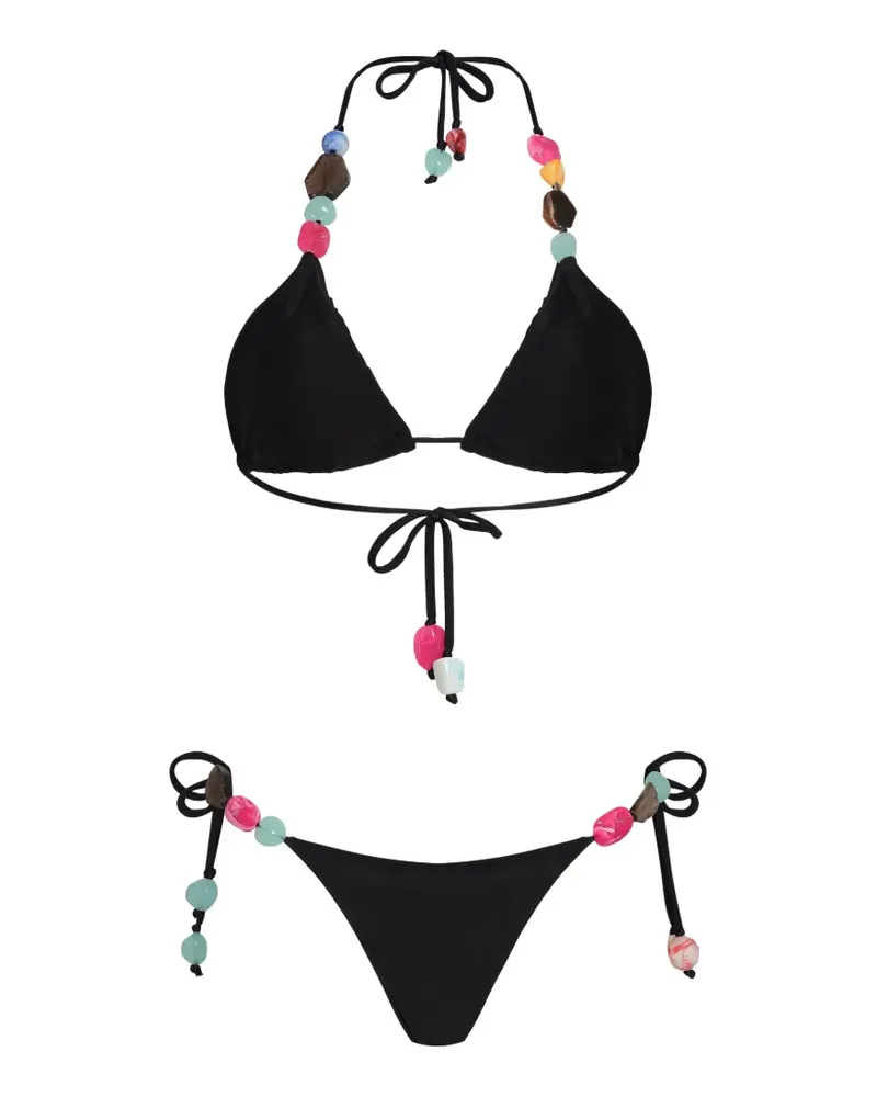 Amir Slama beaded bikini - Schwarz Schwarz