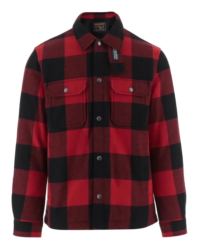 Woolrich Hemdjacke mit Karomuster - Rot Rot