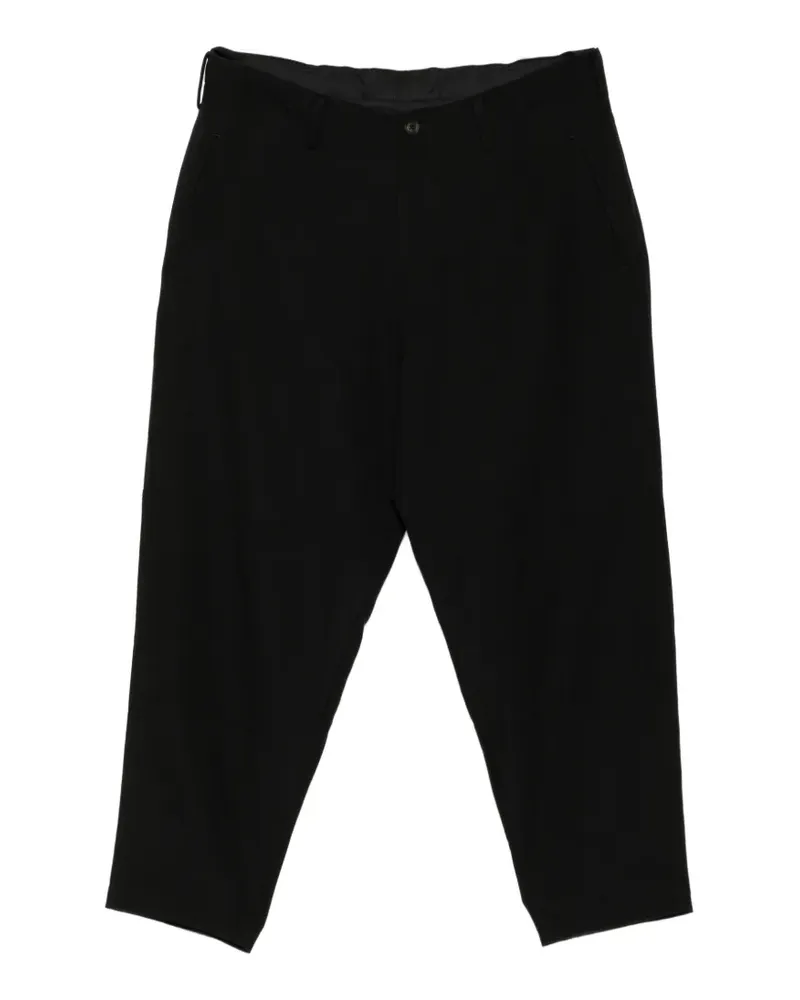 Yohji Yamamoto Hose aus Gabardine - Schwarz Schwarz