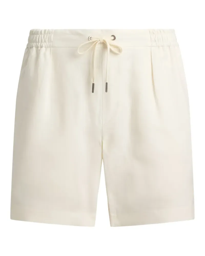 Ralph Lauren drawstring-waist pleated shorts - Weiß Weiß