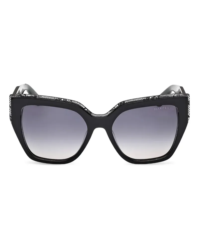 Guess Cat-Eye-Brille mit Spitzendetail - Schwarz Schwarz