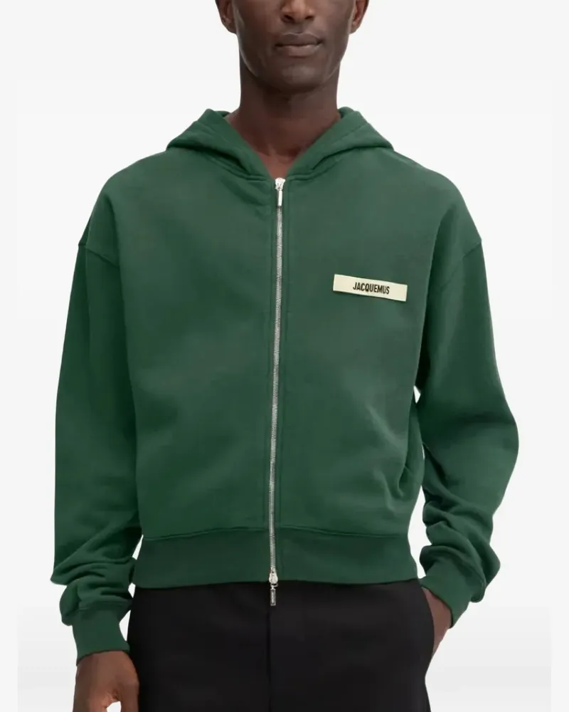 Jacquemus Kapuzenjacke mit Logo - Grün Grün