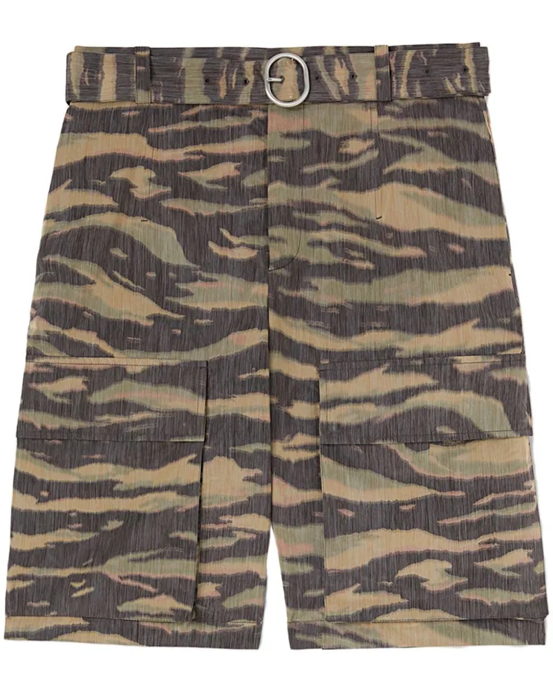 Jil Sander Shorts mit Camouflage-Print - Braun Braun