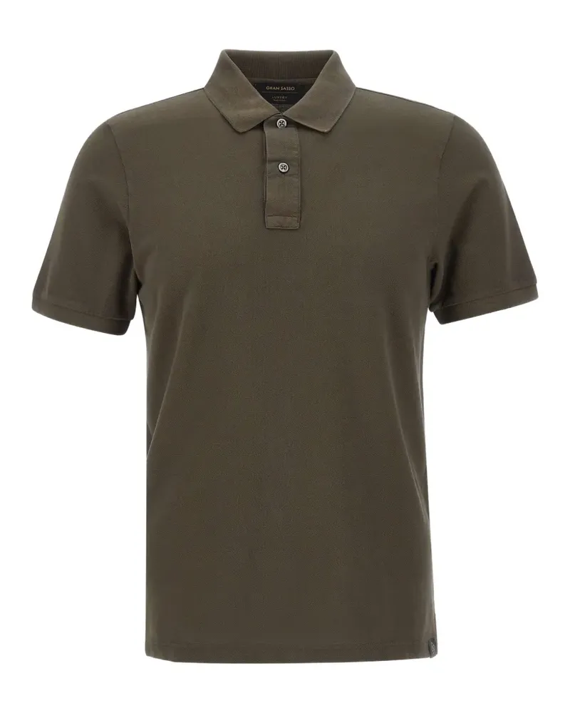 Gran Sasso short-sleeve polo shirt - Braun Braun
