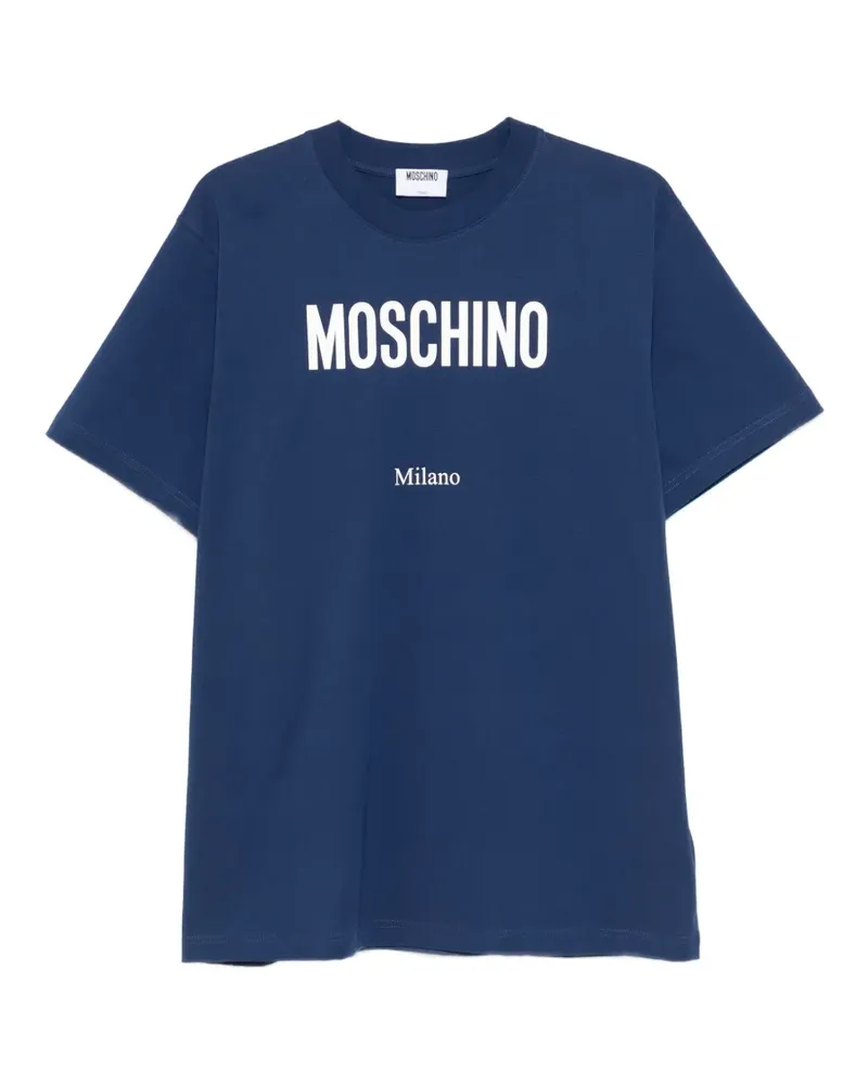 Moschino logo T-shirt - Blau Blau