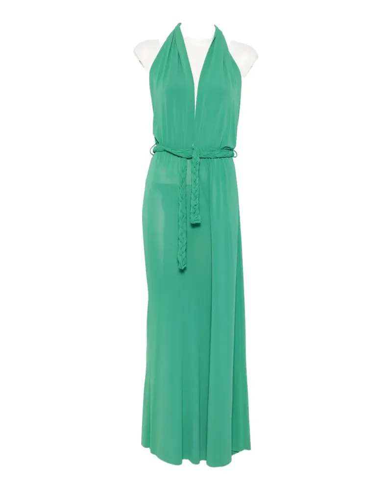 Kaos halterneck braided-belt jumpsuit - Grün Grün