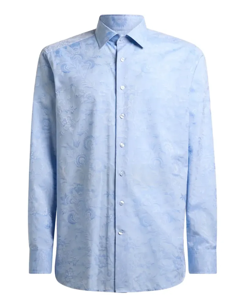 Etro Hemd mit Blumenmuster - Blau Blau
