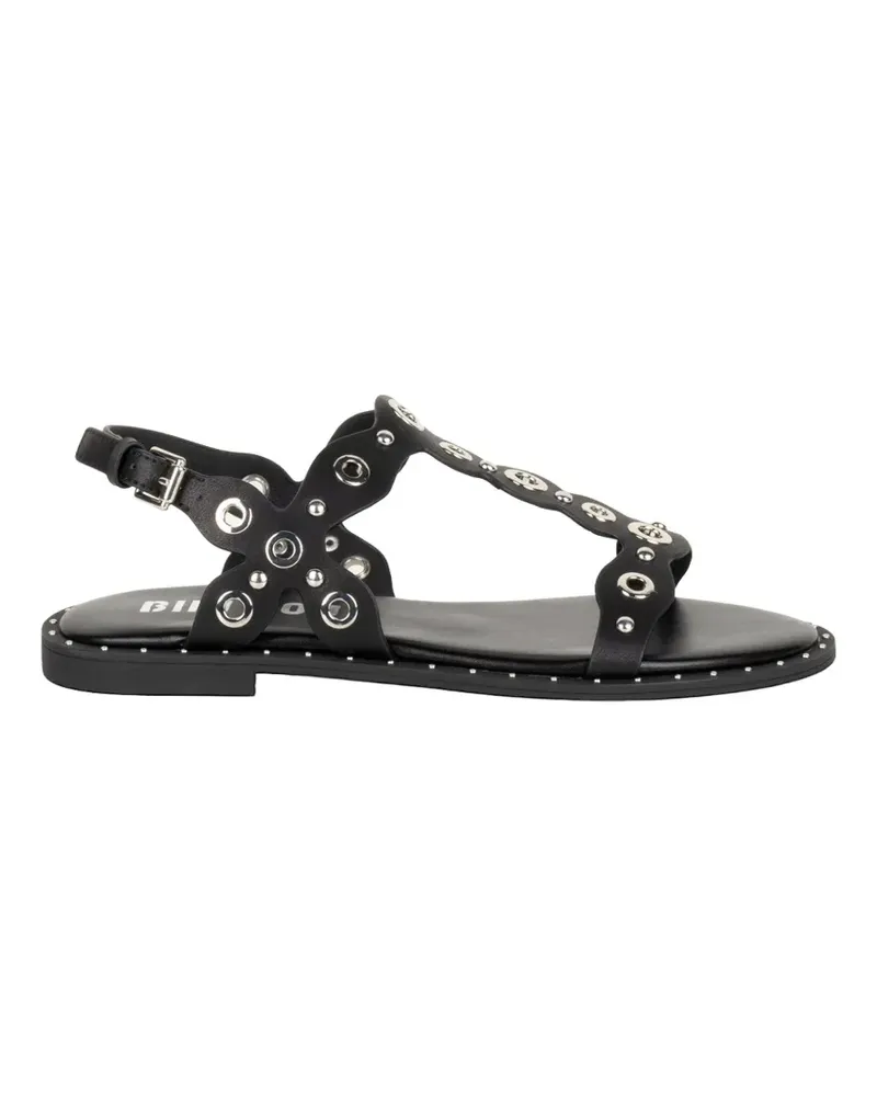 Bibi Lou Canna eyelet-embellished studded sandals - Schwarz Schwarz