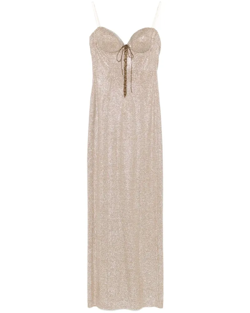 Giuseppe di Morabito Abendkleid mit Strassverzierung - Nude Nude