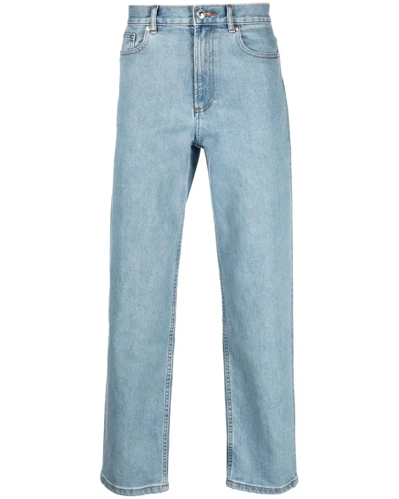 A.P.C. Gerade Jeans mit Stone-Wash-Effekt - Blau Blau