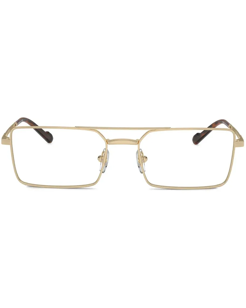Vogue Brille mit eckigem Gestell - Gold Gold