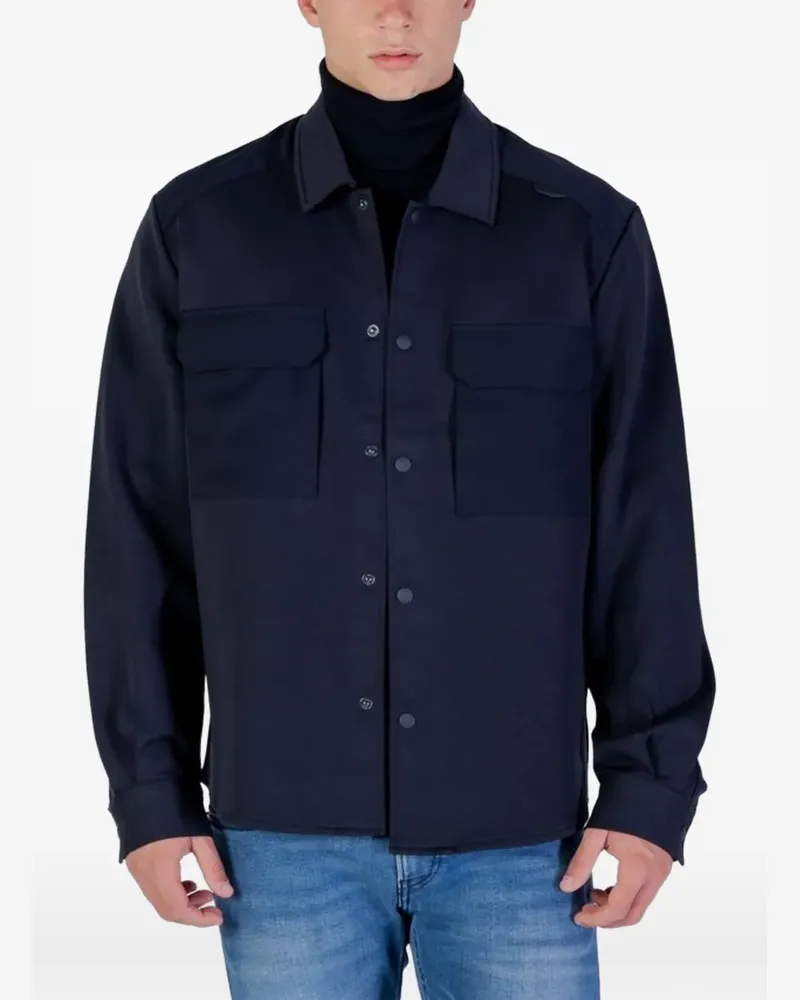 Antony Morato Hemd mit Klappentasche - Blau Blau