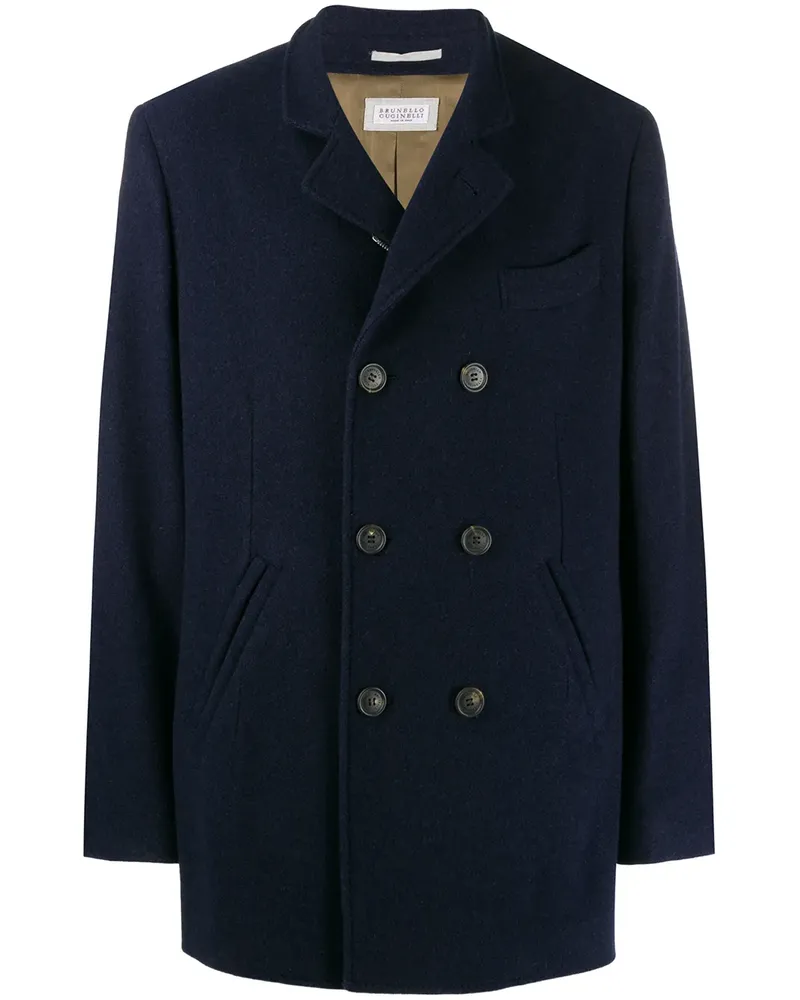 Brunello Cucinelli Mantel aus Kaschmir - Blau Blau