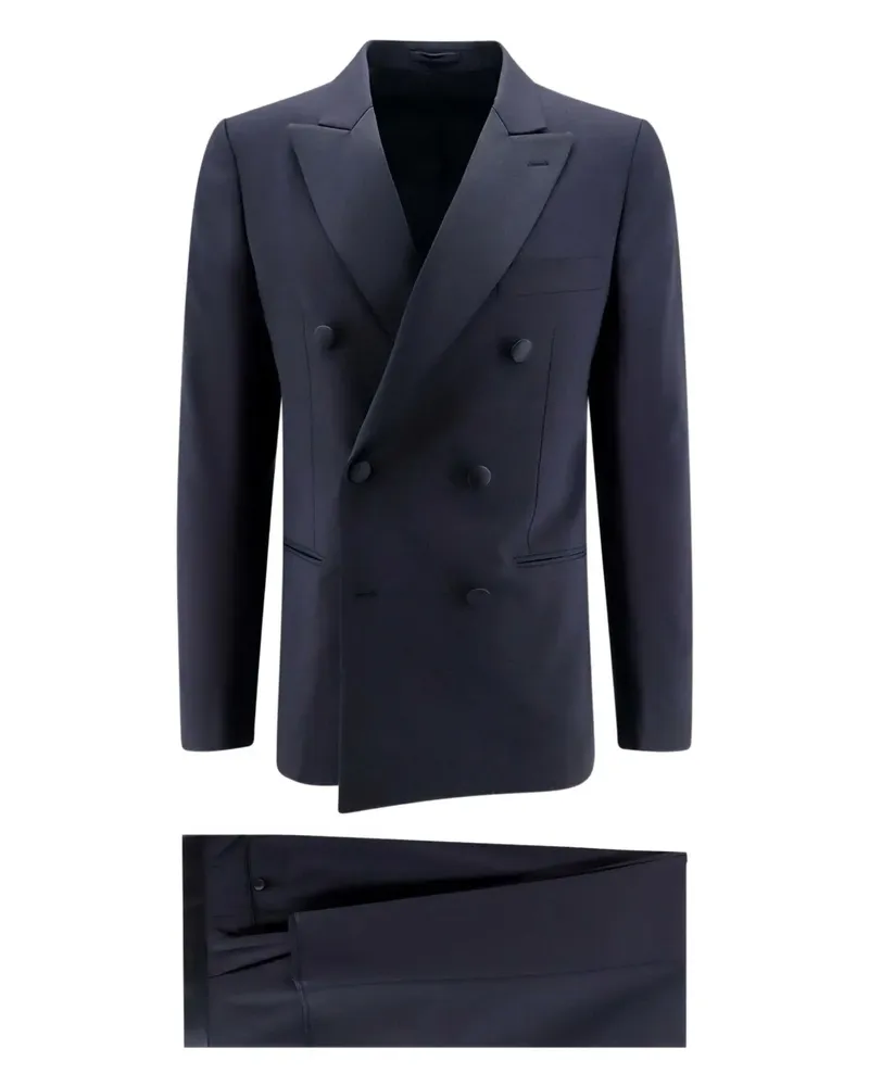 LARDINI Anzug mit steigendem Revers - Blau Blau