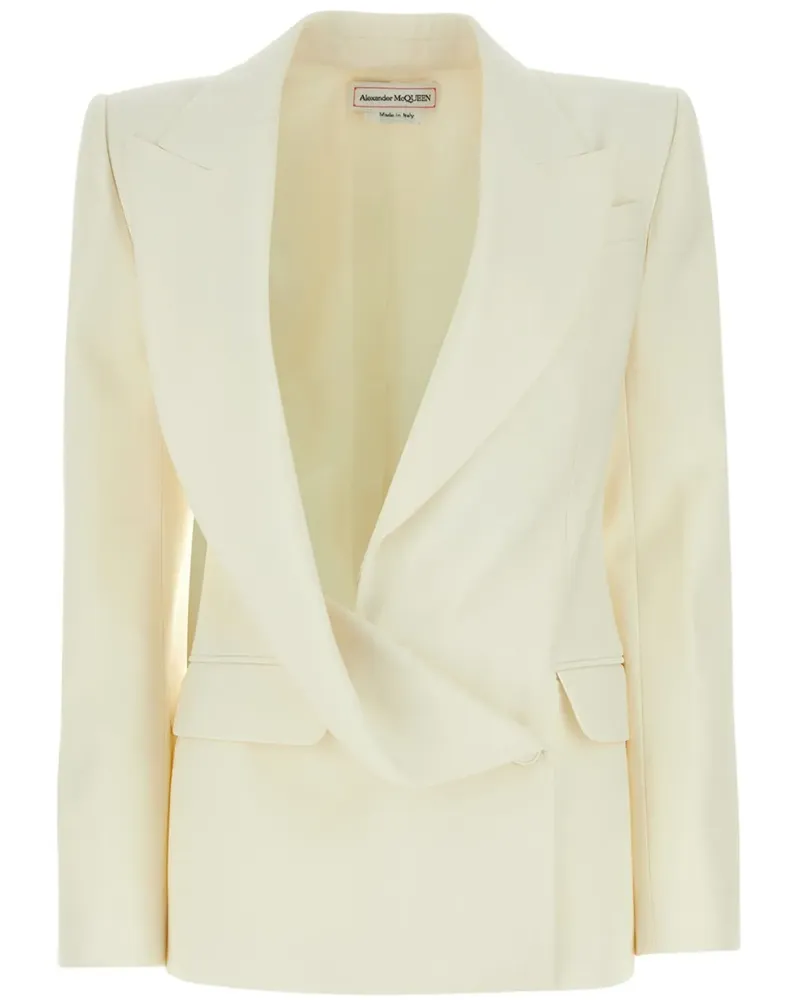 Alexander McQueen Klassisches Sakko - Weiß Weiß