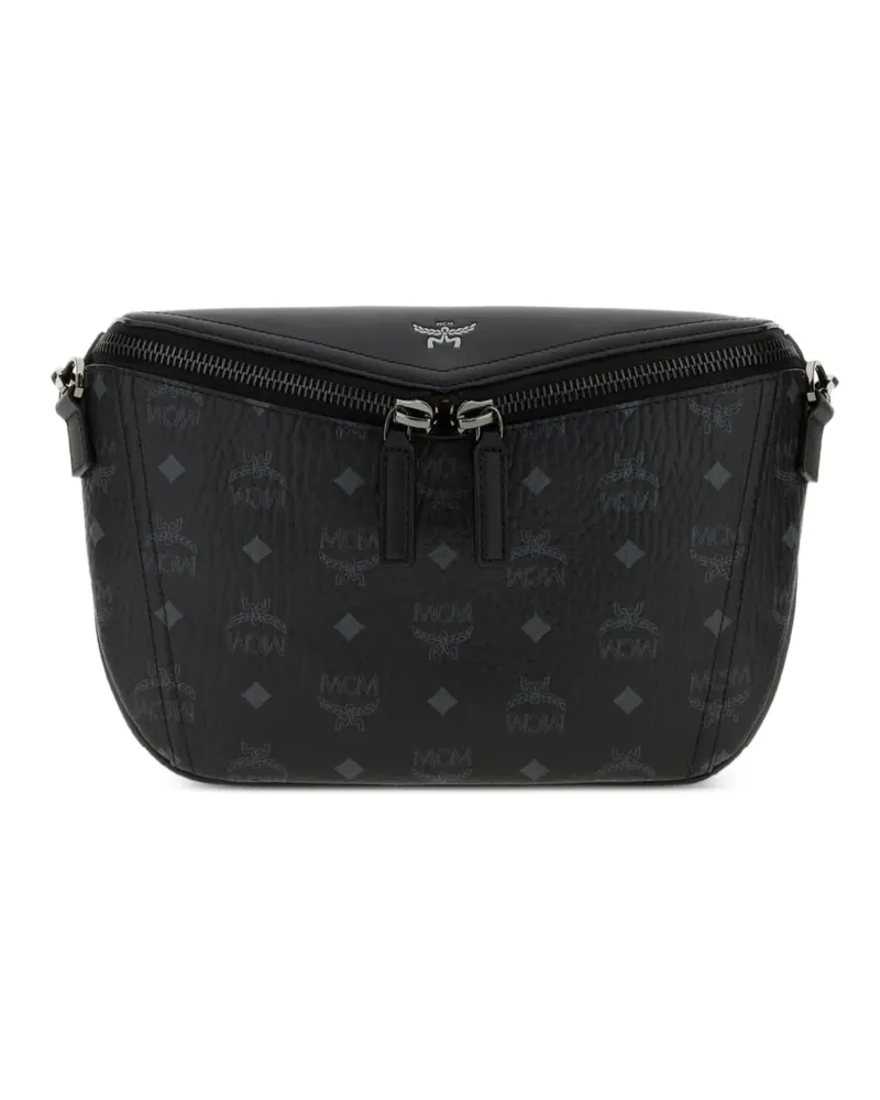 MCM Diamant monogram-print crossbody bag - Schwarz Schwarz