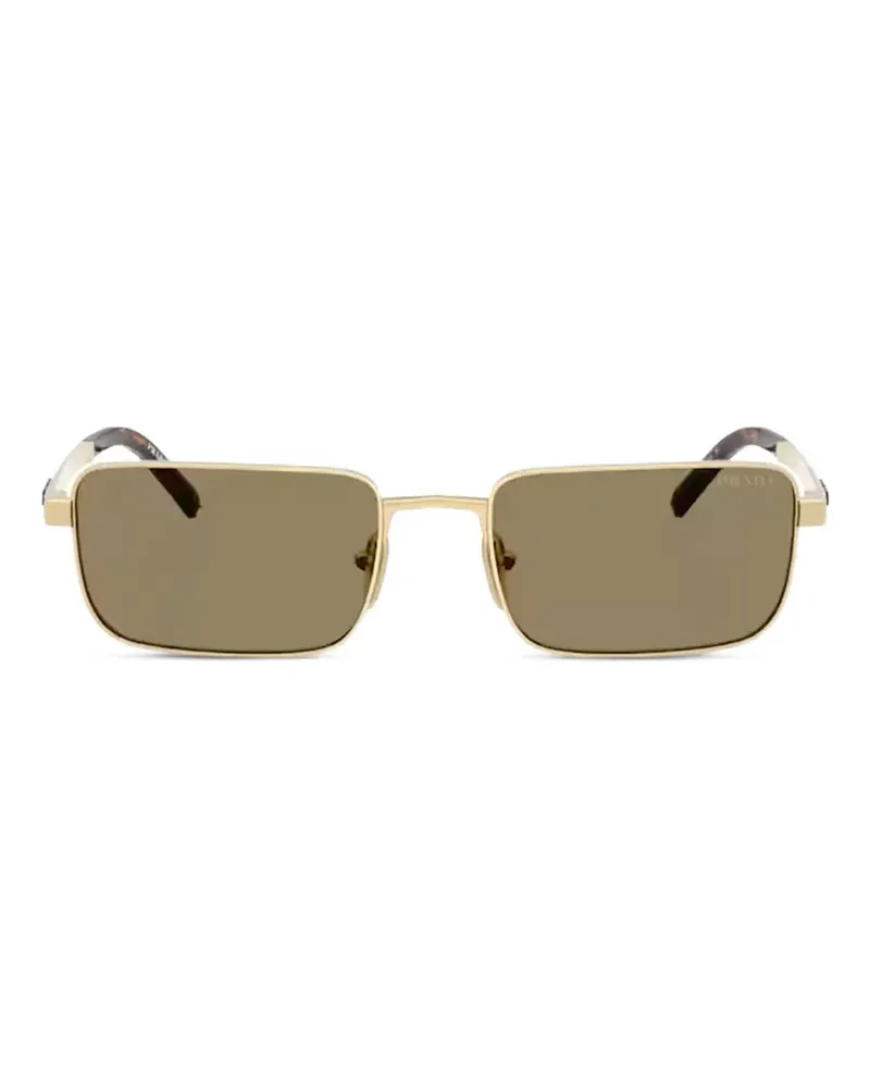 Prada Sonnenbrille mit eckigem Gestell - Gold Gold