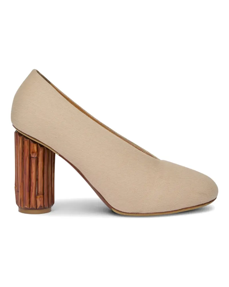 Moschino Pumps aus Baumwolle - Nude Nude