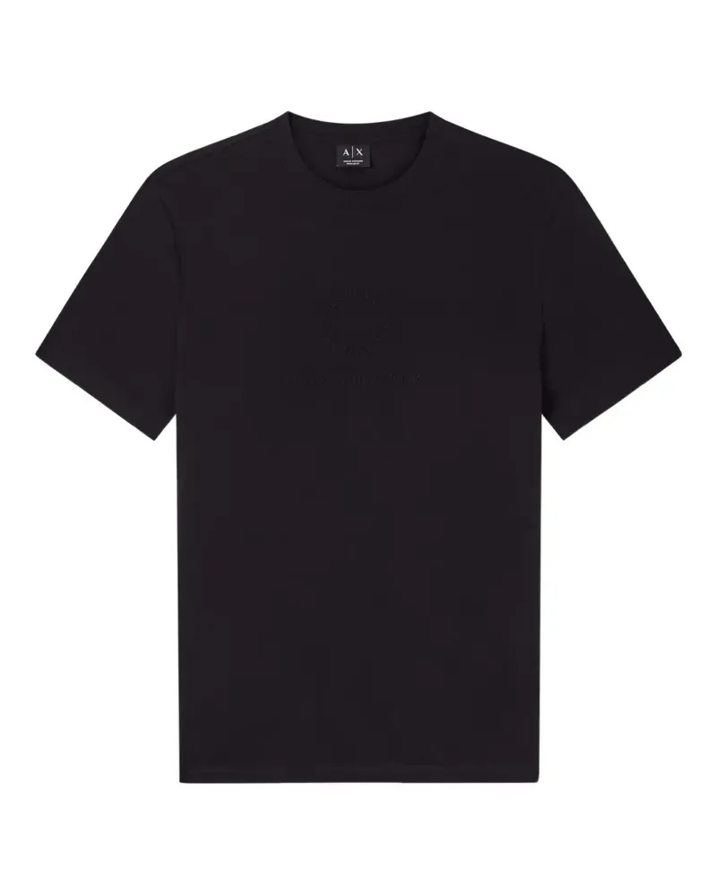 Armani Exchange logo-embossed T-shirt - Schwarz Schwarz