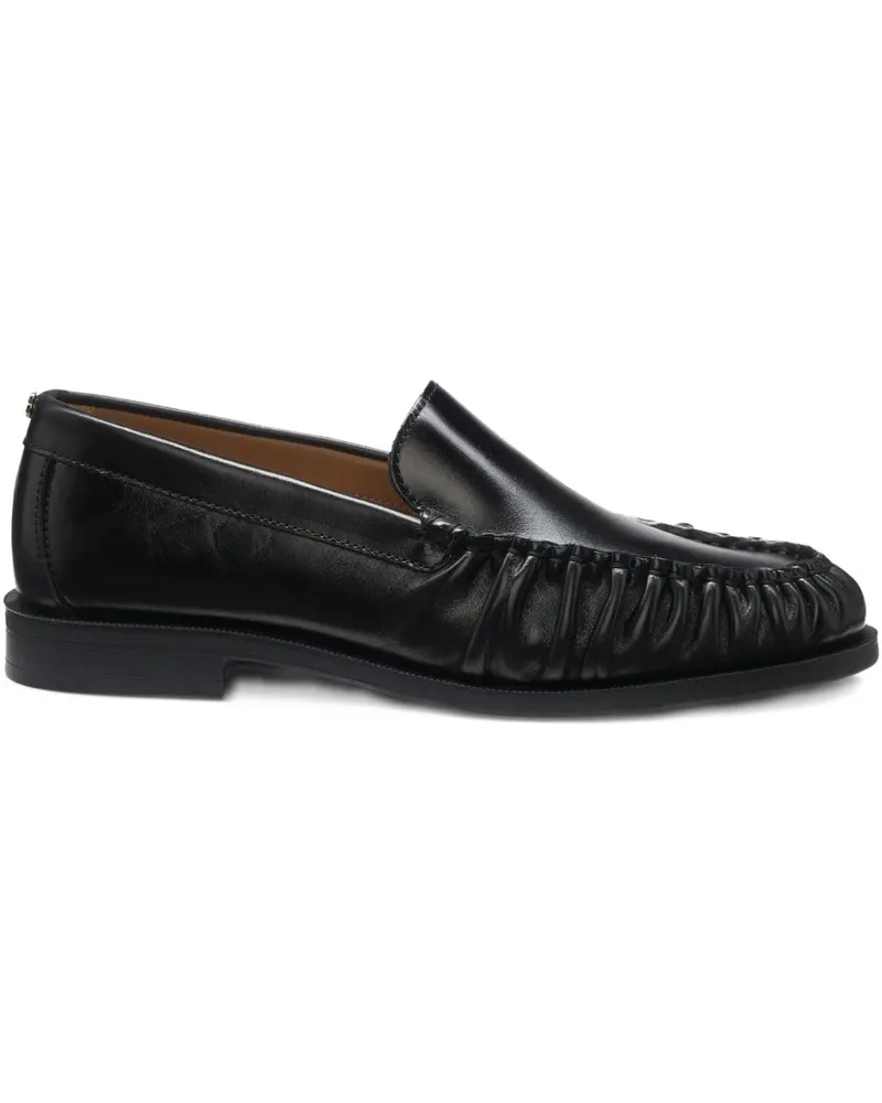 HUGO BOSS Loafer mit gerafftem Detail - Schwarz Schwarz