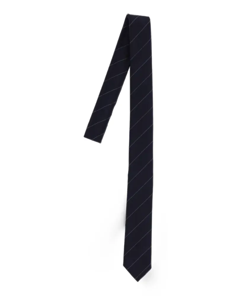 Thom Browne RWB stripe-pattern tie - Blau Blau