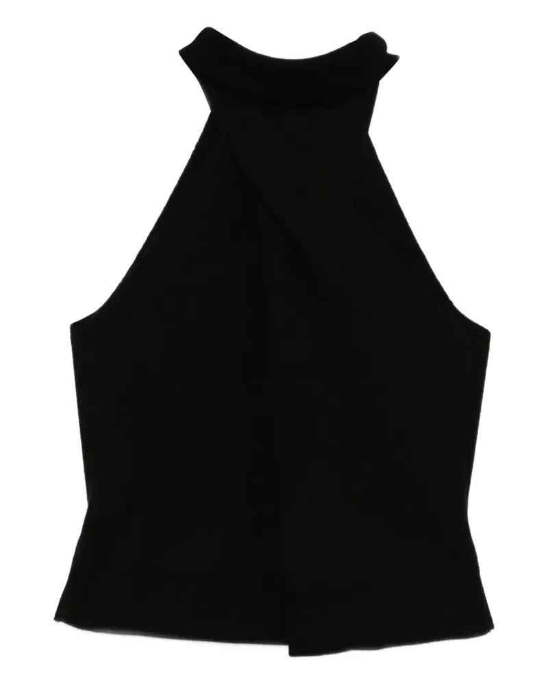 Monse Rollkragenoberteil mit verdrehtem Design - Schwarz Schwarz