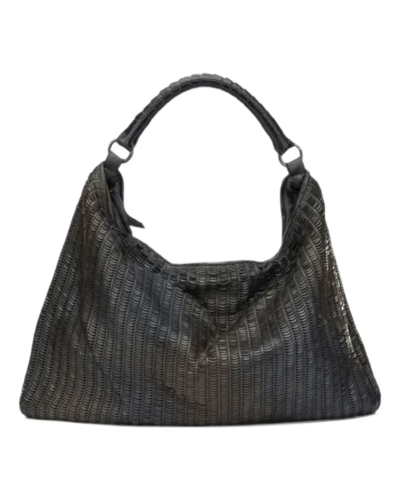 Reptile's House Atena embossed-design tote bag - Blau Blau