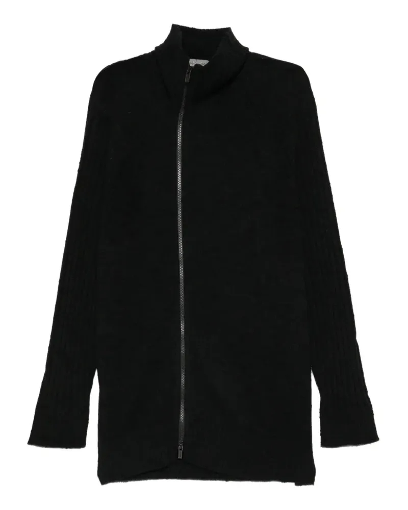 Yohji Yamamoto Cardigan mit 7G-Beschichtung - Schwarz Schwarz