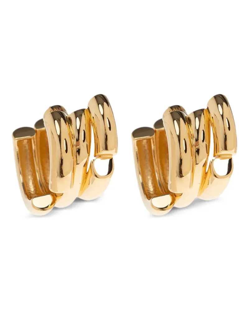 Balenciaga Dreifach-Creolen mit Logo-Gravur - Gold Gold