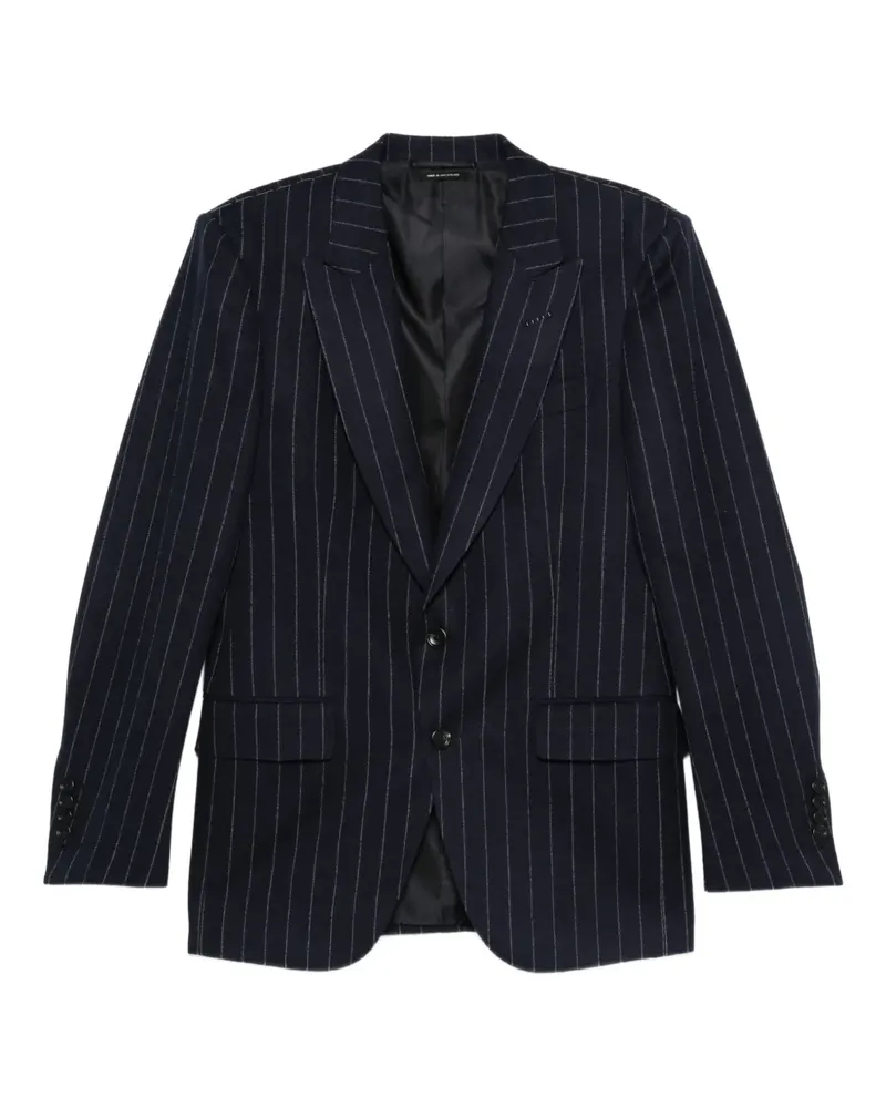 Tom Ford Jacke mit Nadelstreifen - Blau Blau