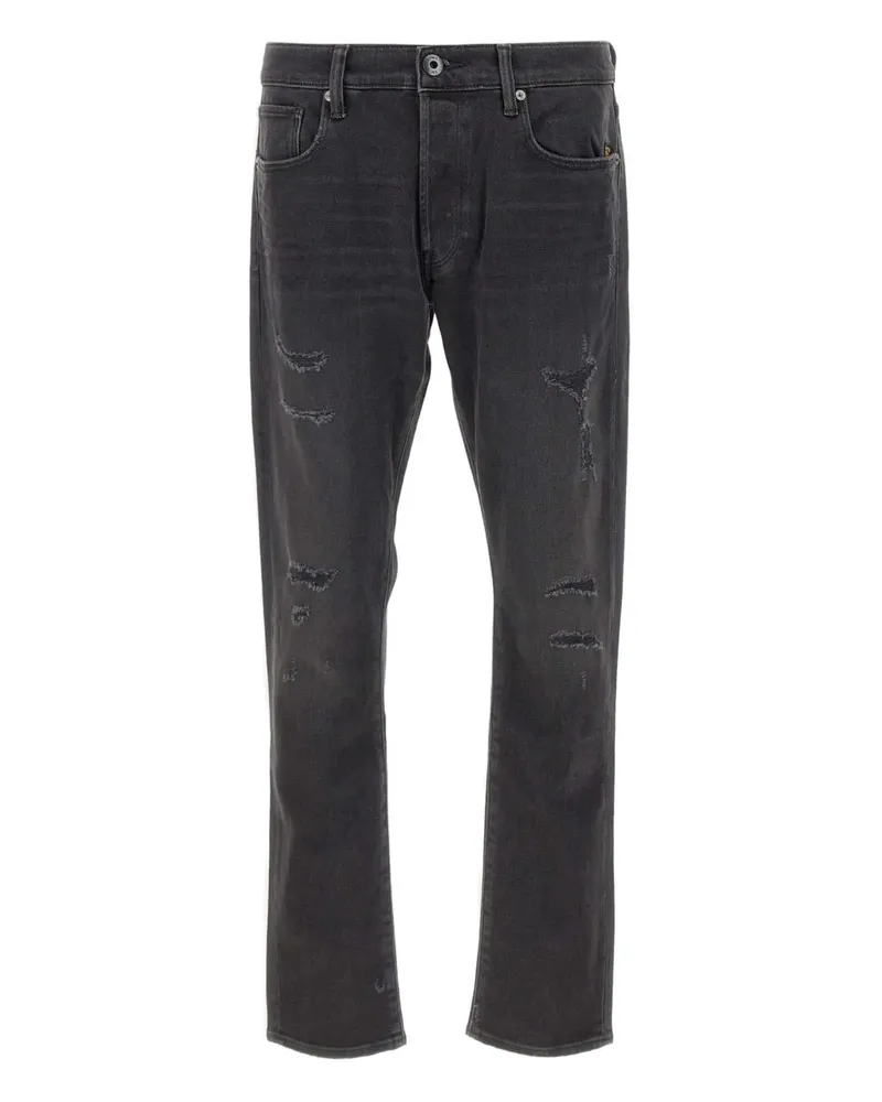 G-STAR RAW 3301 distressed five-pocket jeans - Schwarz Schwarz