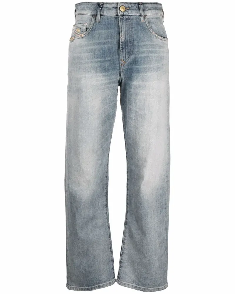 Diesel Gerade D-Reggy Cropped-Jeans - Blau Blau
