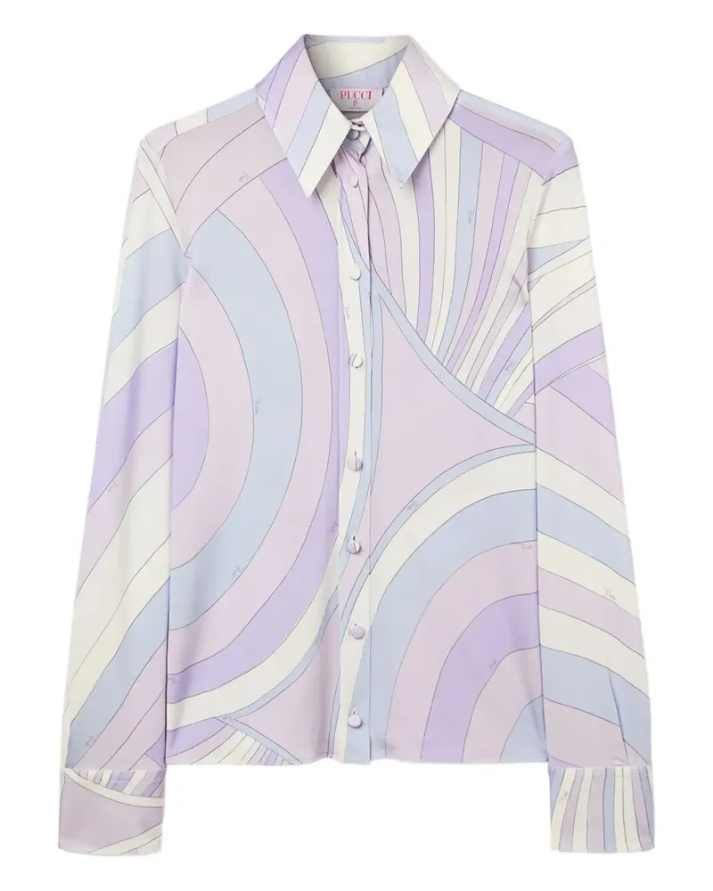 Emilio Pucci Iride-print shirt - Violett Violett