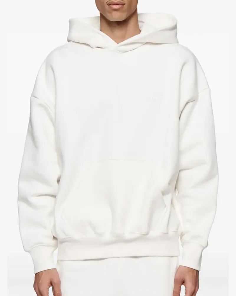 PURPLE BRAND cotton hoodie - Nude Nude