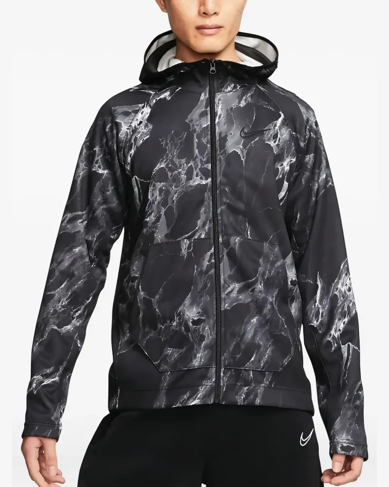 Nike Spotlight Marbled Kapuzenjacke - Schwarz Schwarz
