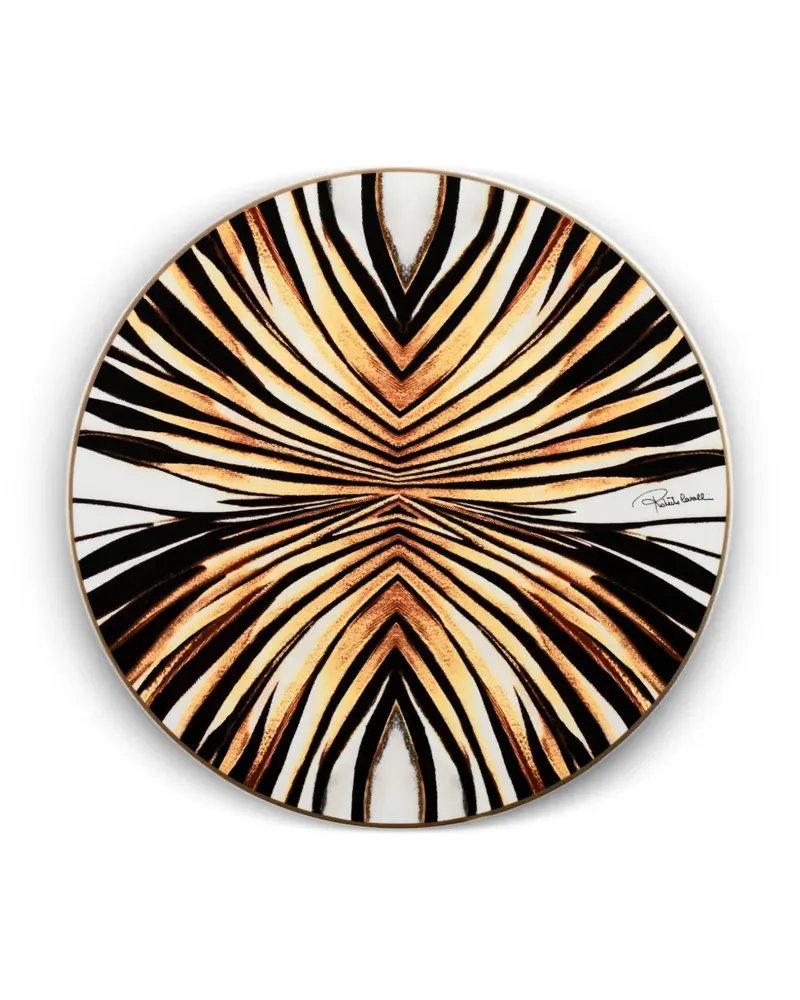 Roberto Cavalli Ray of Gold Platzteller (32cm) - Weiß Weiß