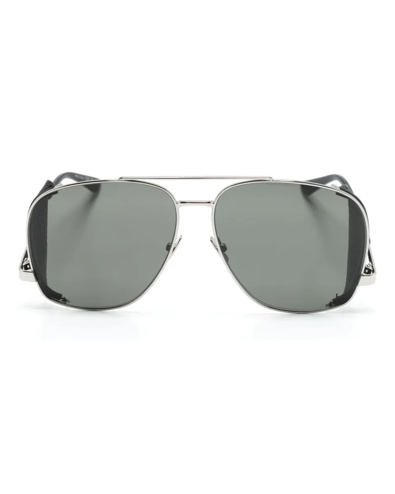 Saint Laurent Leon Pilotenbrille - Silber Silber