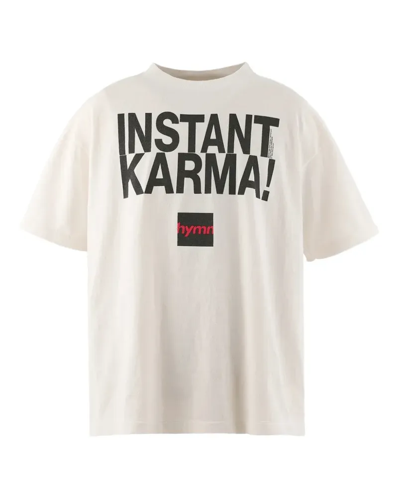 SAINT MXXXXXX graphic-print T-shirt - Nude Nude