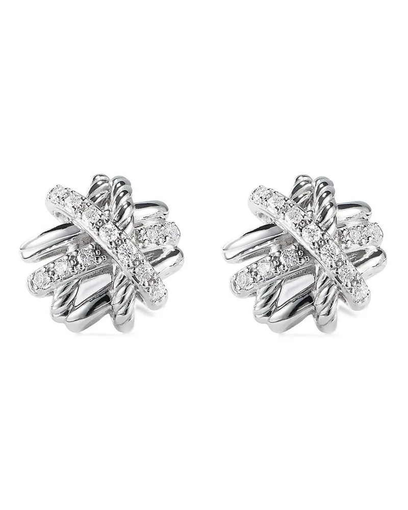 David Yurman Crossover Ohrstecker aus Sterlingsilber 11mm