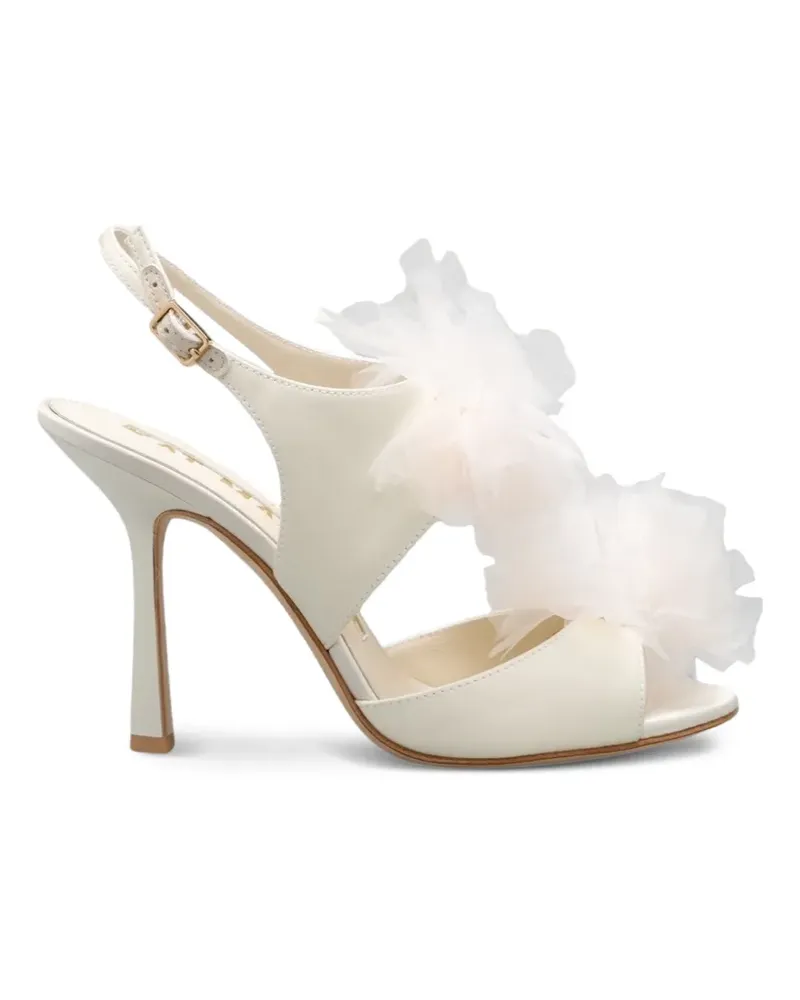 Kat Maconie ruffle-trimmed slingback sandals - Nude Nude