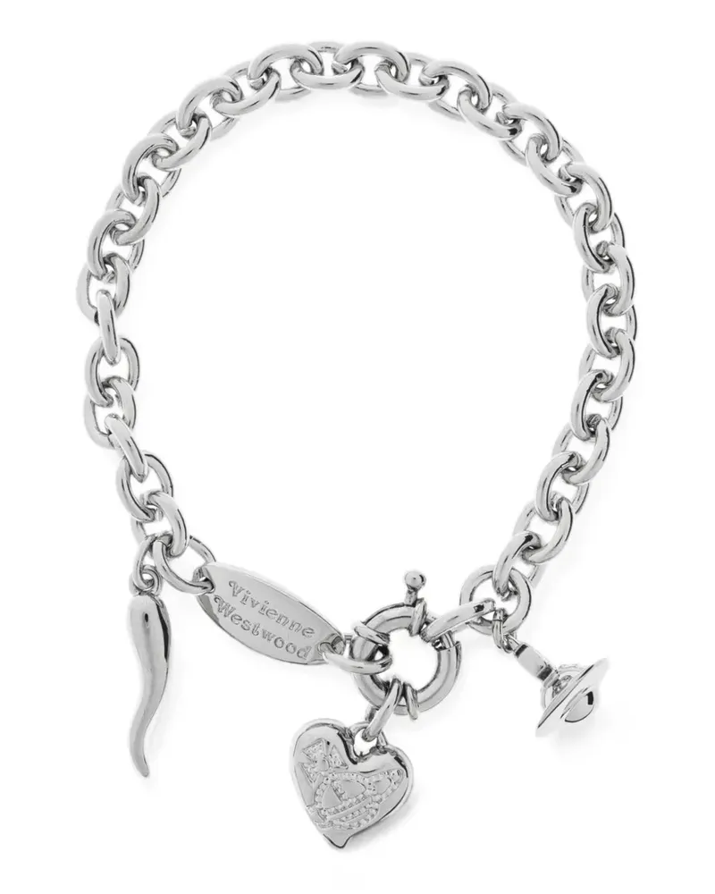 Vivienne Westwood Della charm bracelet - Silber Silber