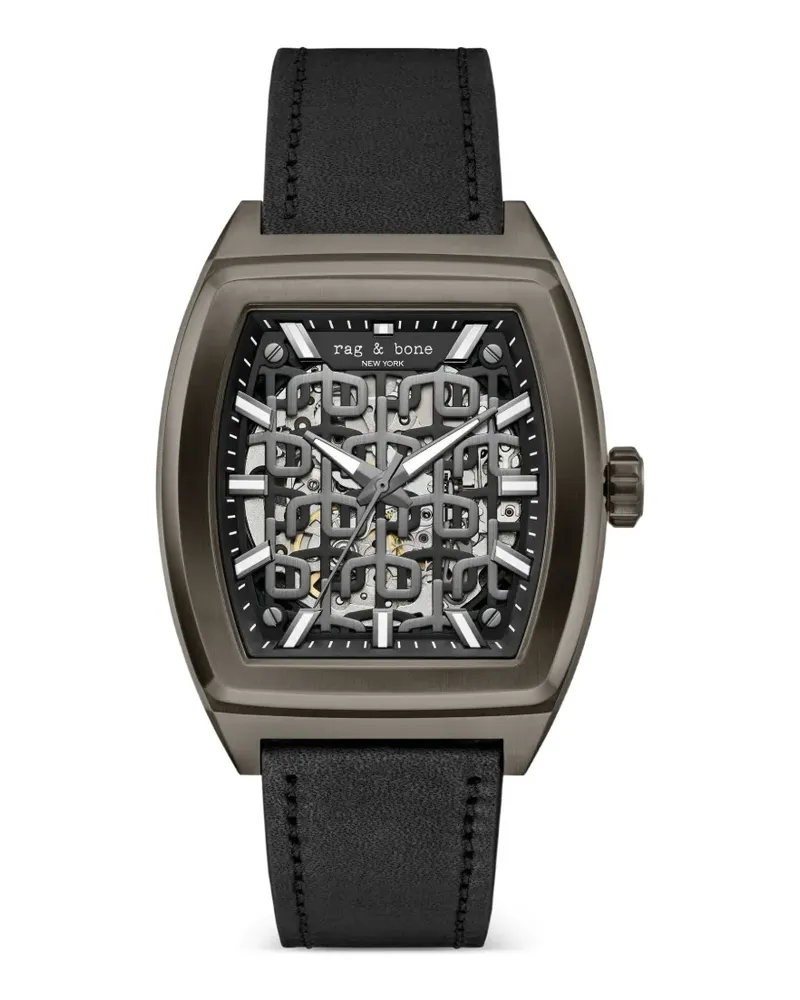 Rag & Bone Mercer Automatic Armbanduhr 41mm - Schwarz Schwarz
