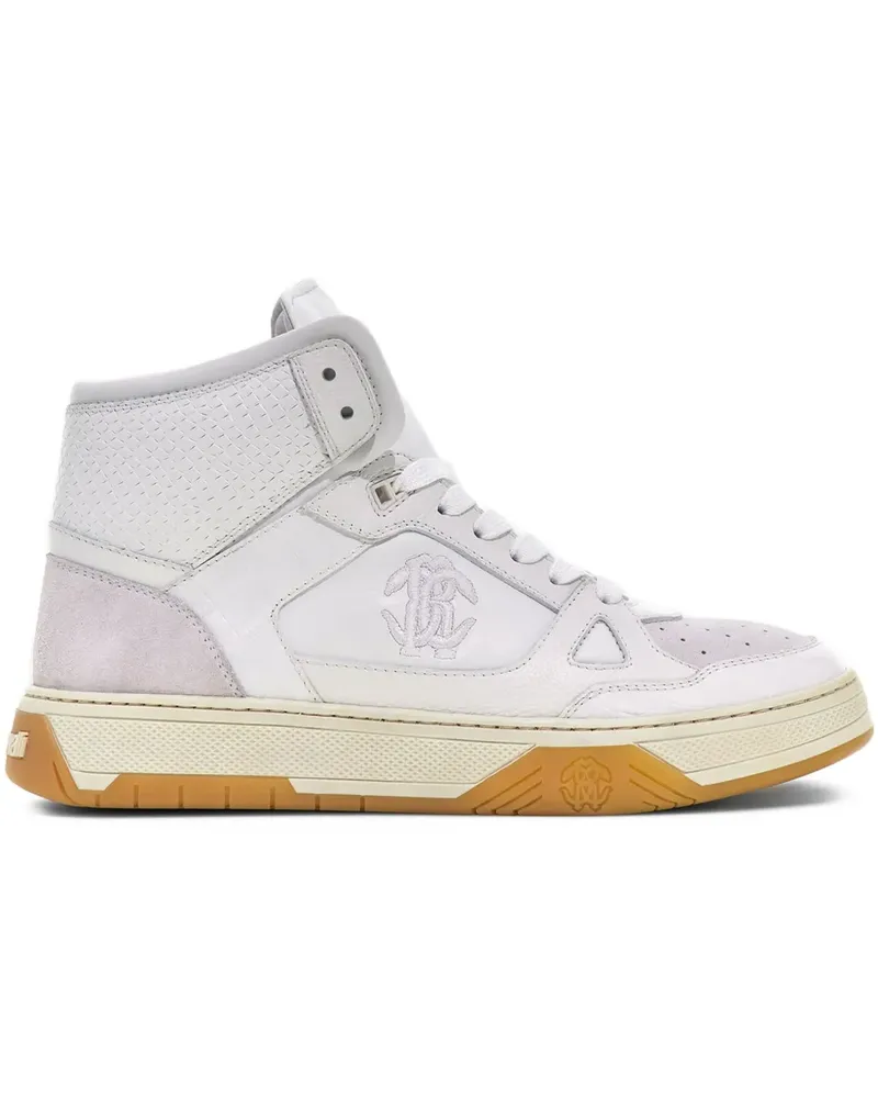 Roberto Cavalli embossed high-top sneakers - Weiß Weiß