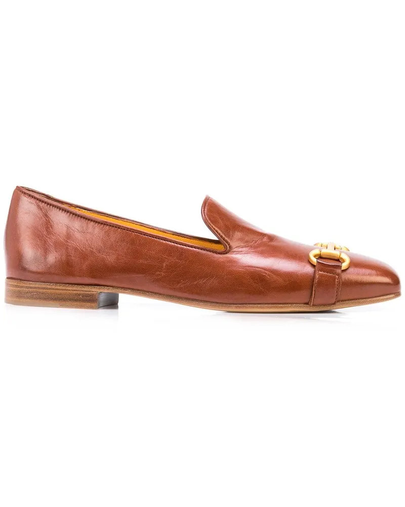 MADISON.MAISON Loafer mit eckiger Kappe Braun