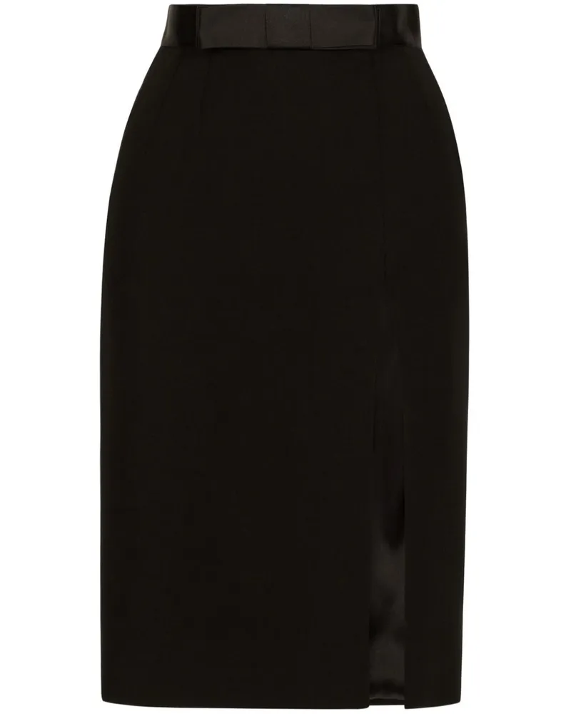 Dolce & Gabbana Rock nit Schleife - Schwarz Schwarz