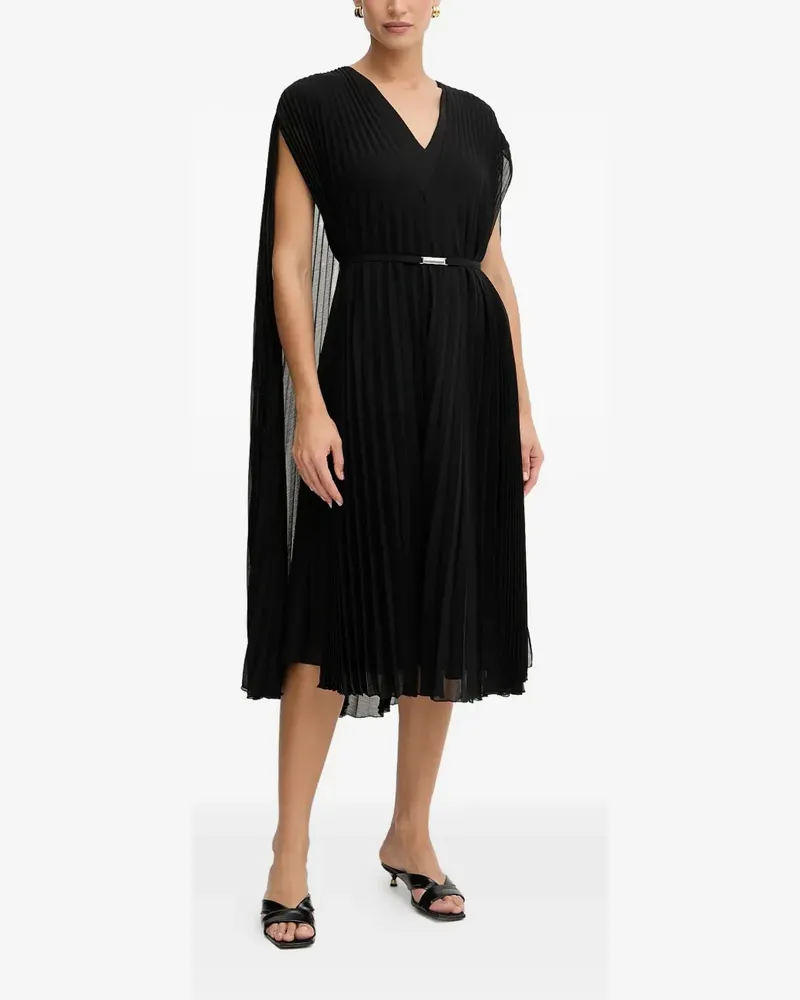 HUGO BOSS Kleid im Cape-Stil - Schwarz Schwarz