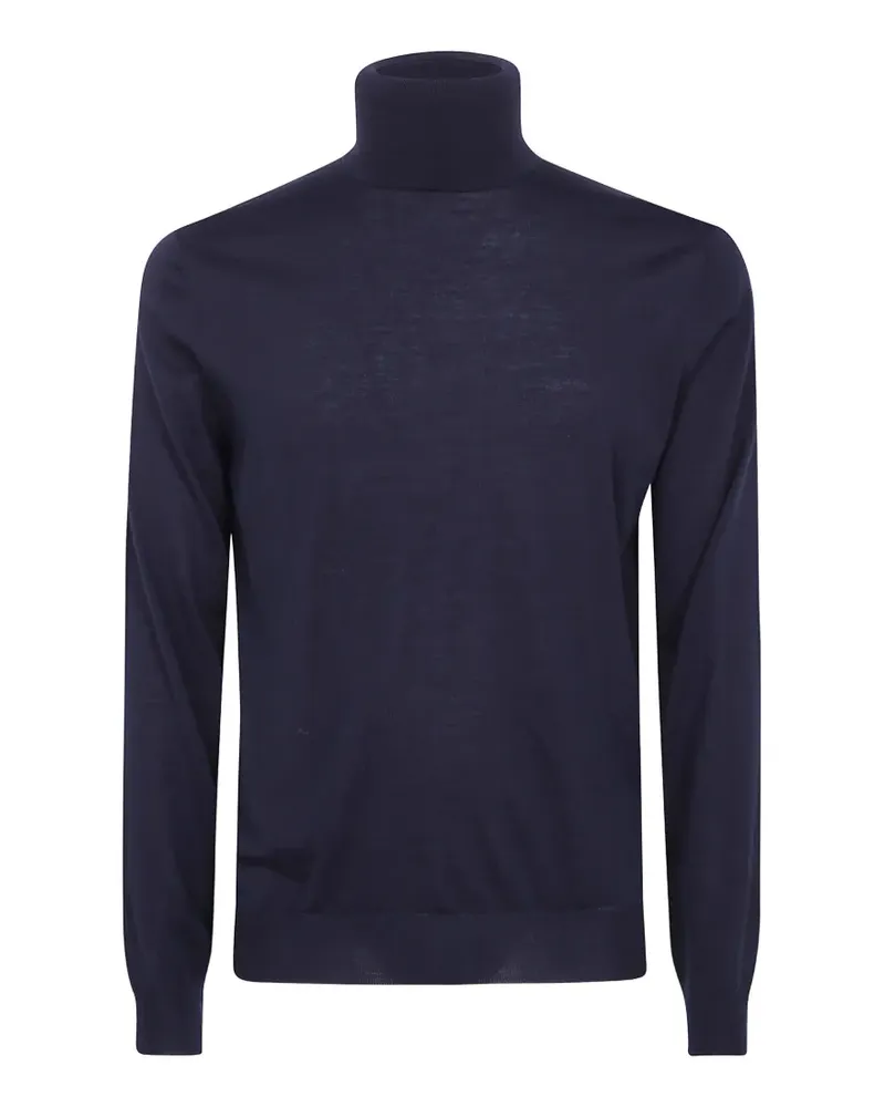 Filippo de Laurentiis Klassischer Rollkragenpullover - Blau Blau