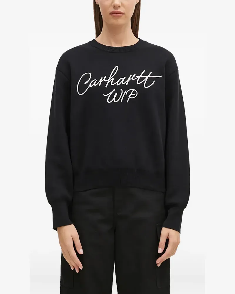 Carhartt WIP Pullover mit Logo - Schwarz Schwarz